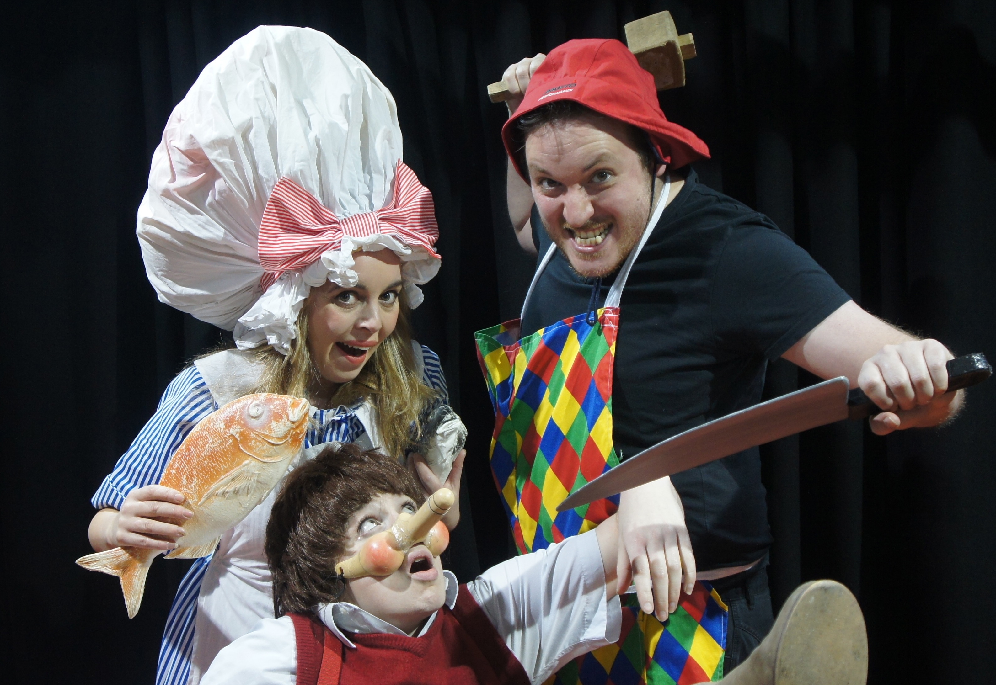 Theresa Brockway, Lauren Terry (Pinocchio) & Tom Capper
